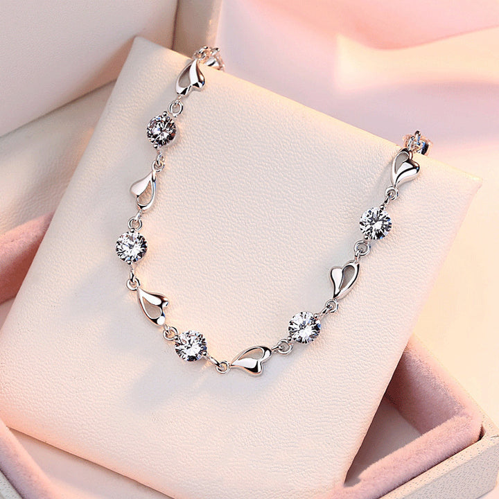 Tanabata Valentijnsdag Gift Bracelet Silver Jewelry