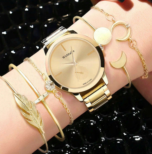 Popular Women's Watch Business Quartz Watch Bracelet Terno