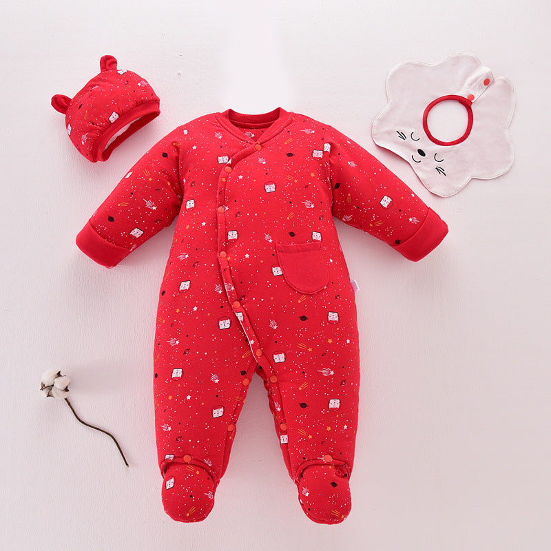 Baby thick cotton romper
