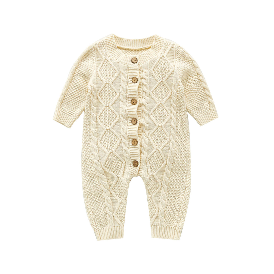 Baby bomull och ull bodysuit