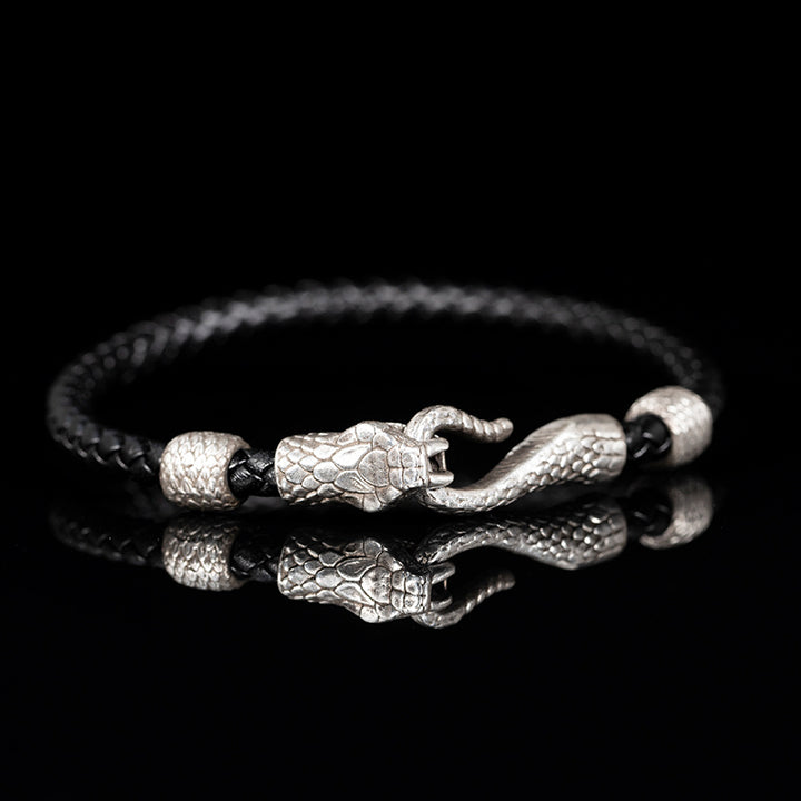 Bracelet cadeau personnalisé en cuir de la série de serpents
