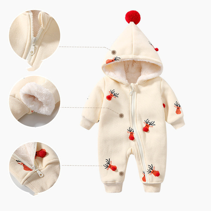Haki yastıklı sıcak bebek kıyafetleri bebek ins sürünme kıyafetleri
