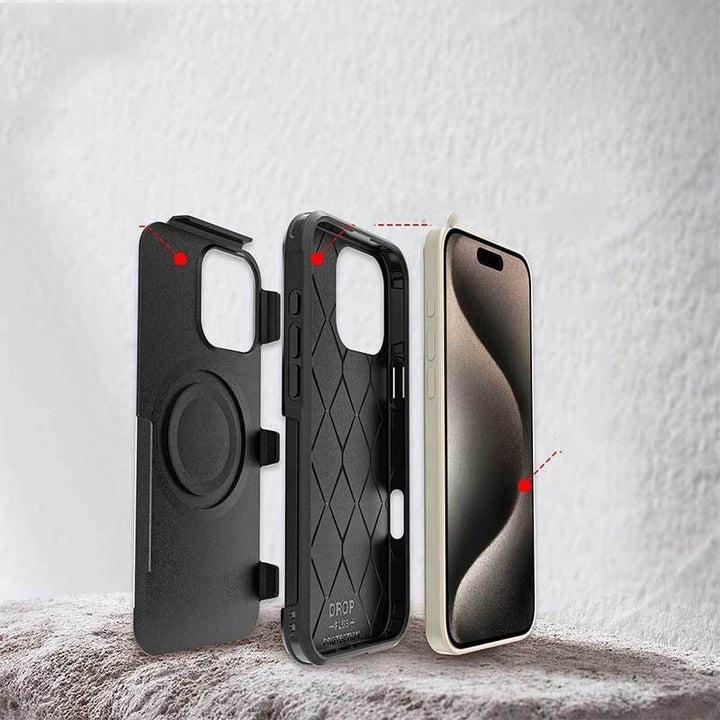 Magnetic Suction Two Anti-frosted Soft Glue Phone Case