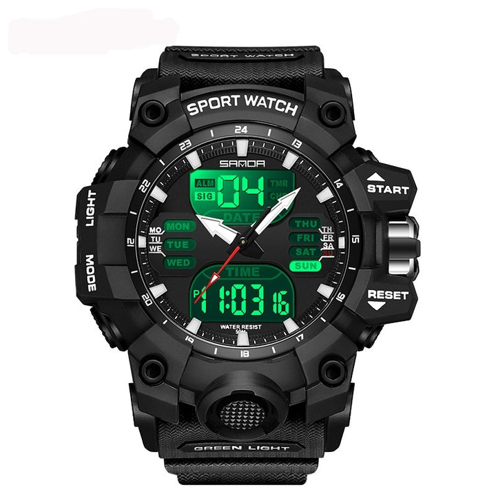 Multifunctional Men's Fashion Korean Style Waterproof Shockproof Transparent Watch