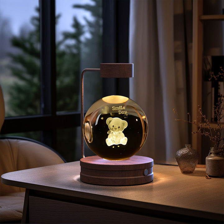 Crystal Ball Cosmic Dinosaur Indoor Night Light USB Power Warm bedlicht Verjaardag Geschenk nachtlampje