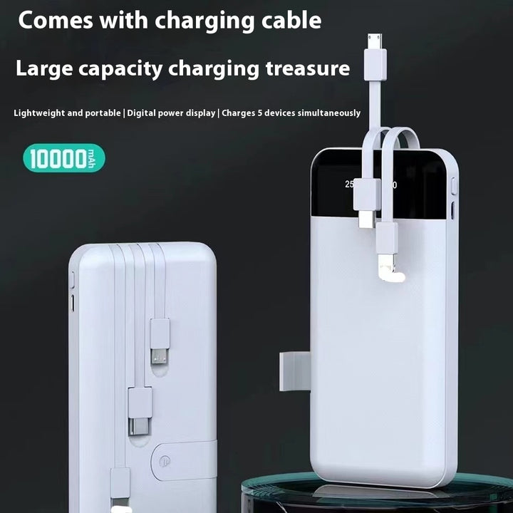 Power Bank One Drag Three With Cable Fast Charge