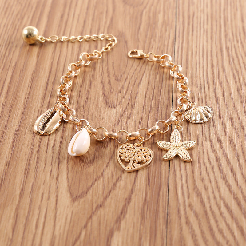 Moda femenina Simple Starfish Starfish Love Bracelet