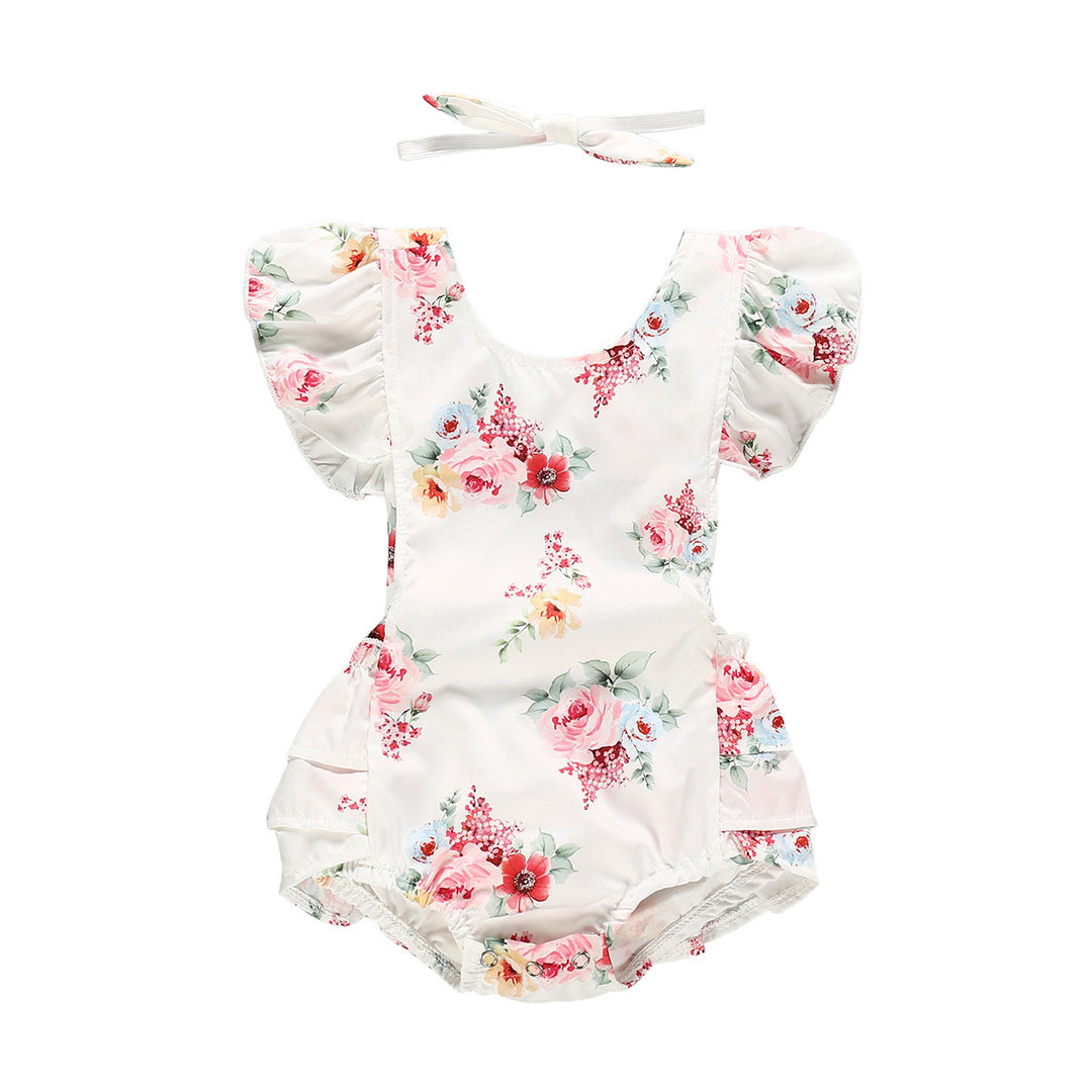 Vêtements bébé floral pour enfants d'été