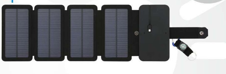 Outdoor 8W Faltplatte Solarladegerät Direkte Ladeklang Collabsible Solarpaket Offroad Notfall-Netzteil Versorgung