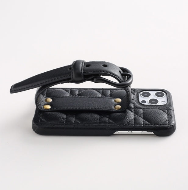 Apple Mobilfunkkoffer Damen Ledernetz Rot Armband Limited Edition Black High-End-Luxus neu