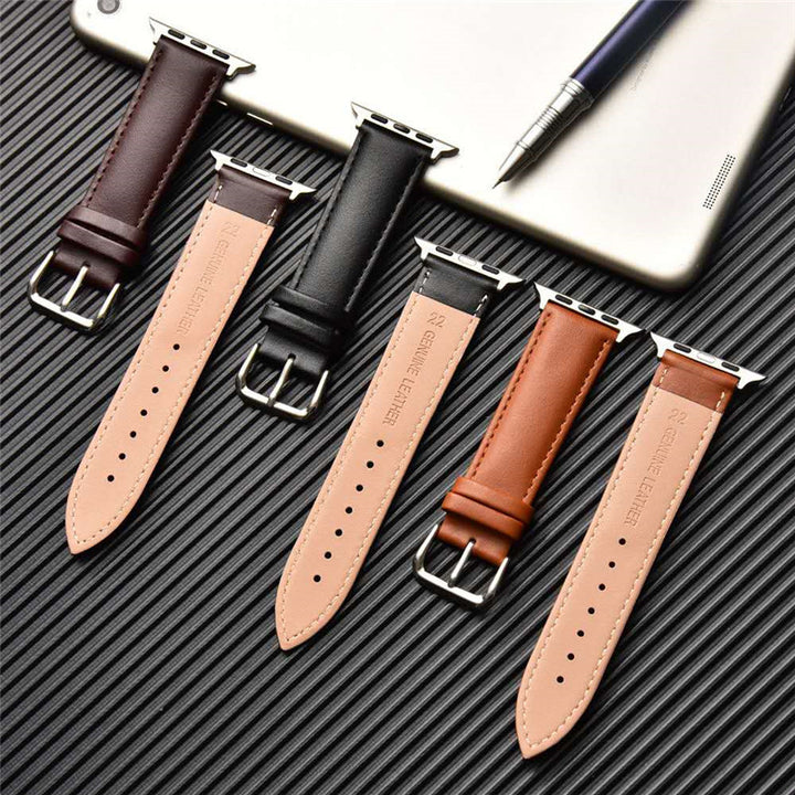 First Layer Cowhide Leather Strap Two-Color Watch Strap Wristband