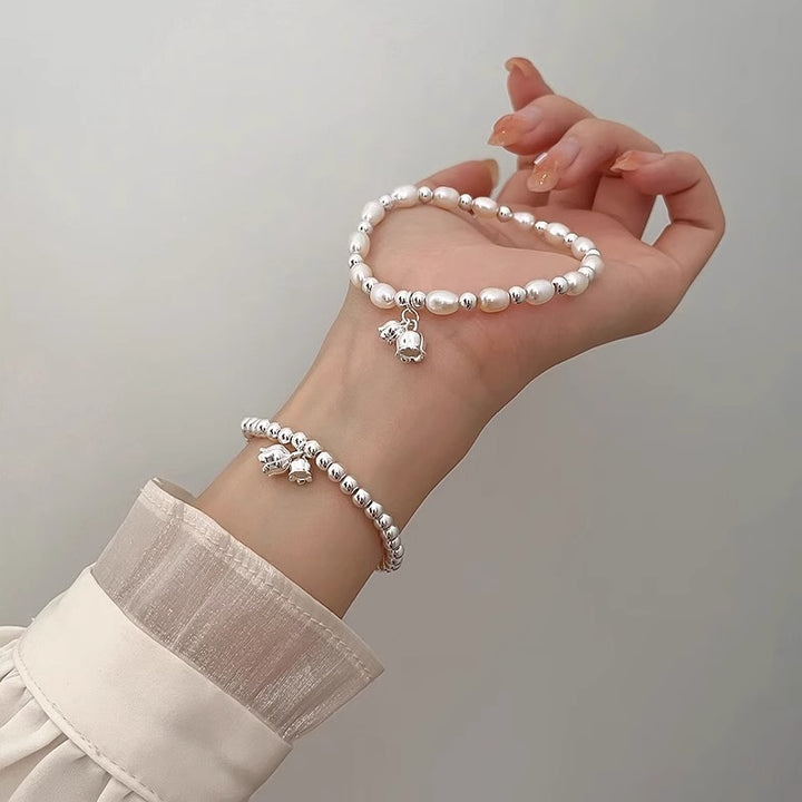 Bracelet de perle de lis pour femmes
