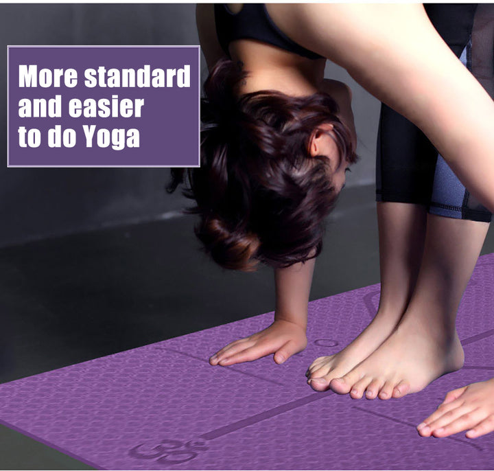 Principiante di posizione del tappetino yoga non slip