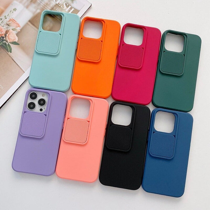Sliding Window Sliding Cover Silicone Mobile Phone Protective Case