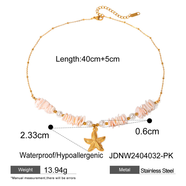 Pulsera de concha de estrella estrella de acero inoxidable para mujeres pulseras de la playa de la moda regalos de joyería de cumpleaños