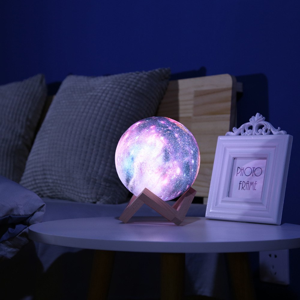 3D Baskı Ay Işık Resim Yaratıcı Hediye Gece Işığı