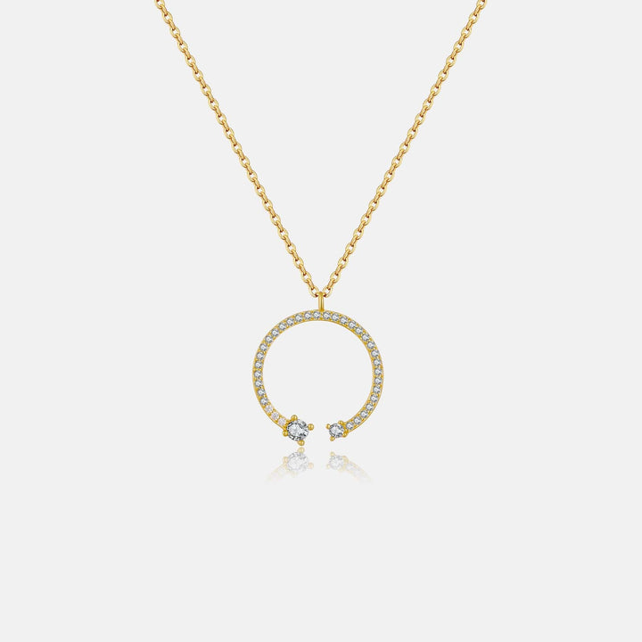 Fashion Love Necklace Circle Pendant Women