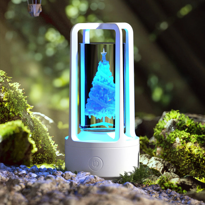 Creative 2 en 1 Lámpara de cristal acrílico de audio y altavoz Bluetooth Valentine Day Gift Touch Night Lámpara