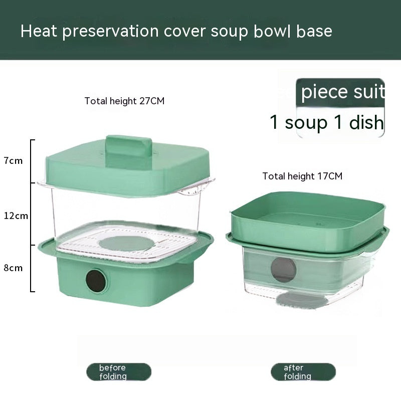 Acoperire cu mai multe straturi de mâncare pentru conservare a căldurii bucătărie acoperire masă de luat masa rămășiță cutie de depozitare transparentă stivă de gătit cu capotă
