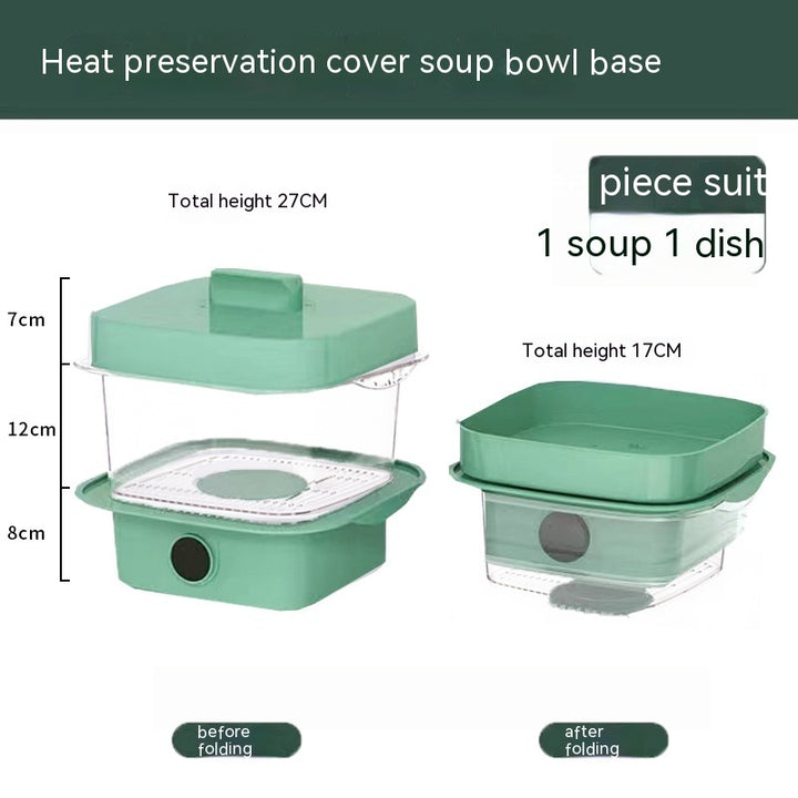 Multi-Layer Dish Cover Heat Conservation Kitchen Cover Dining Table Restover Lagring Box Transparent Stack Cooking Hood Steamer