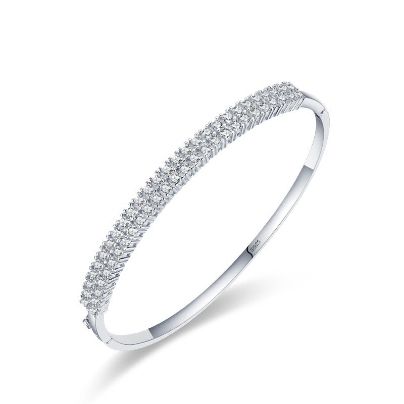 Frauen S925 Silber Design Starry Sky Simple Fashion Diamond Armband