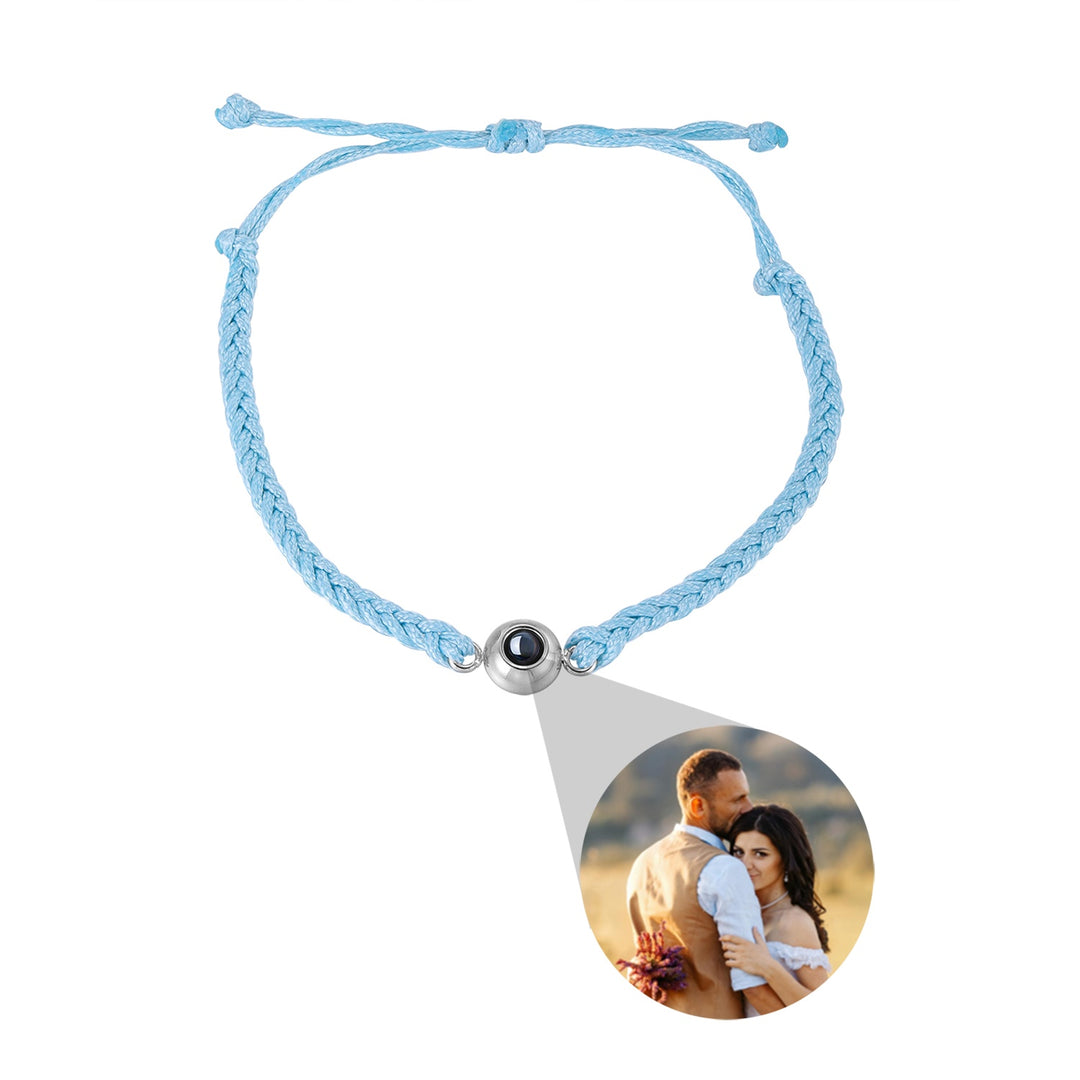 Pulsera de proyección de fotos de color creativo personalizado amantes de la mano Joyería de personalidad para hombres y mujeres Día de San Valentín Regalo