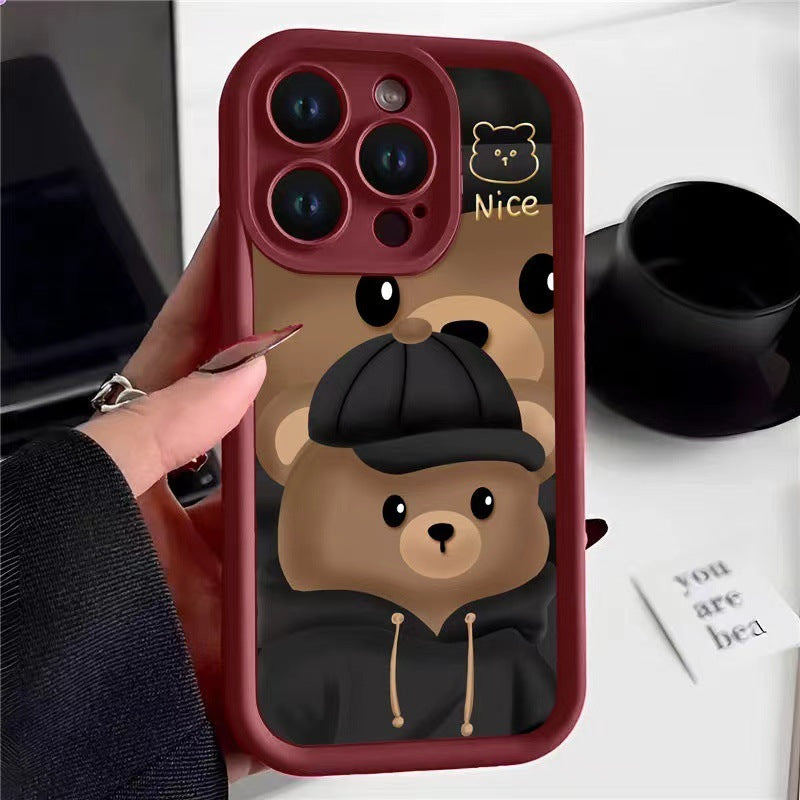 Cool Custom Bear Phone Case Personalità carina