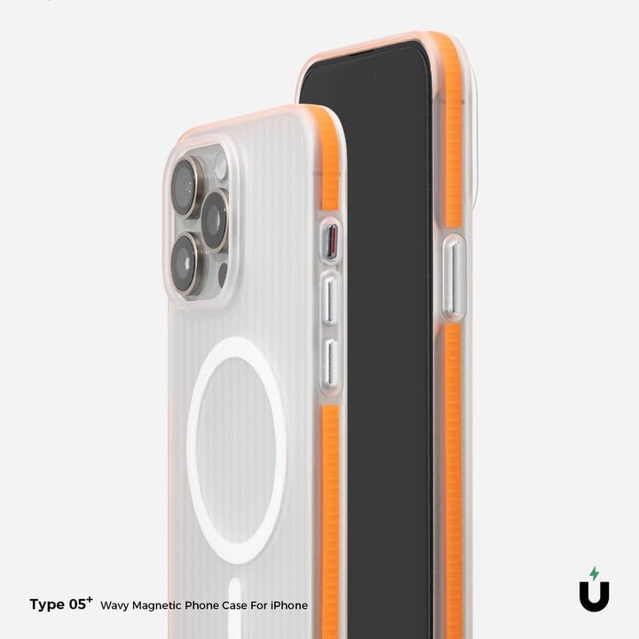 Simple Drop-resistant Striped Magnetic Phone Case