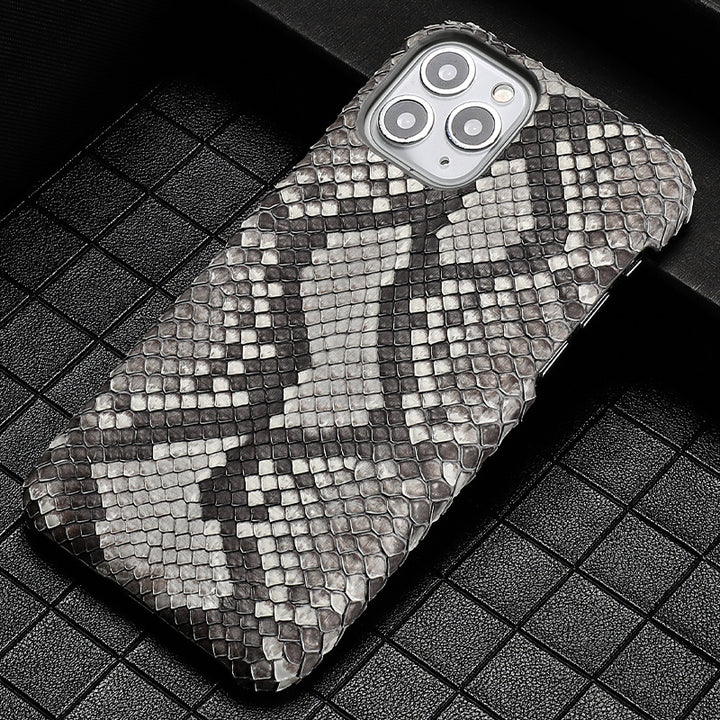 Male Python Leather High-end Luxury Business Phone Case