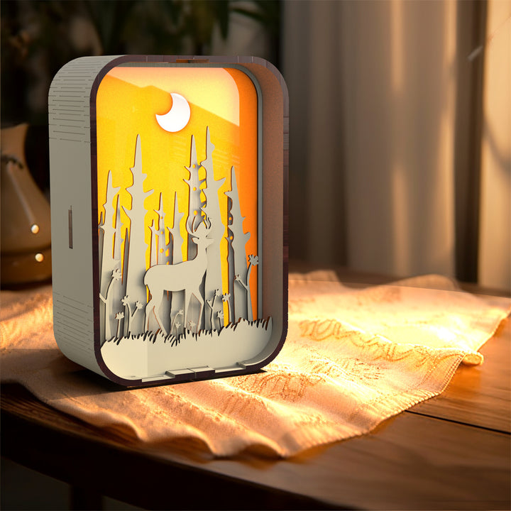 Ahşap Harva Işık Yaratıcı Hediye Minimalist Yatakta Gece Işık Dekorasyon Masaüstü Dekorasyon Doğum Günü Hediyesi