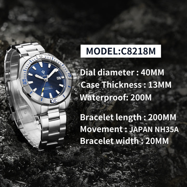 Heren Business Luminous Automatic Mechanical Watch