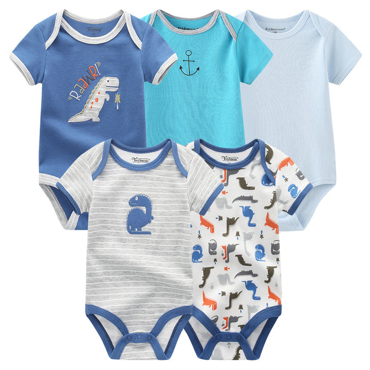 Ubrania dla niemowląt czyste bawełniane trójkąt rompers jednoczęściowy
