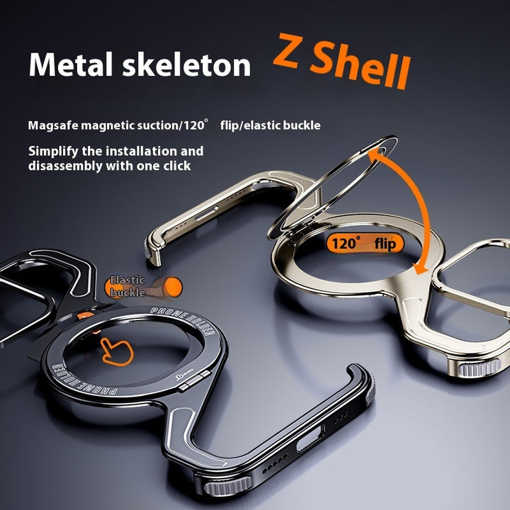 Z-Typ Metallhalterung Magnetische Telefonhülle