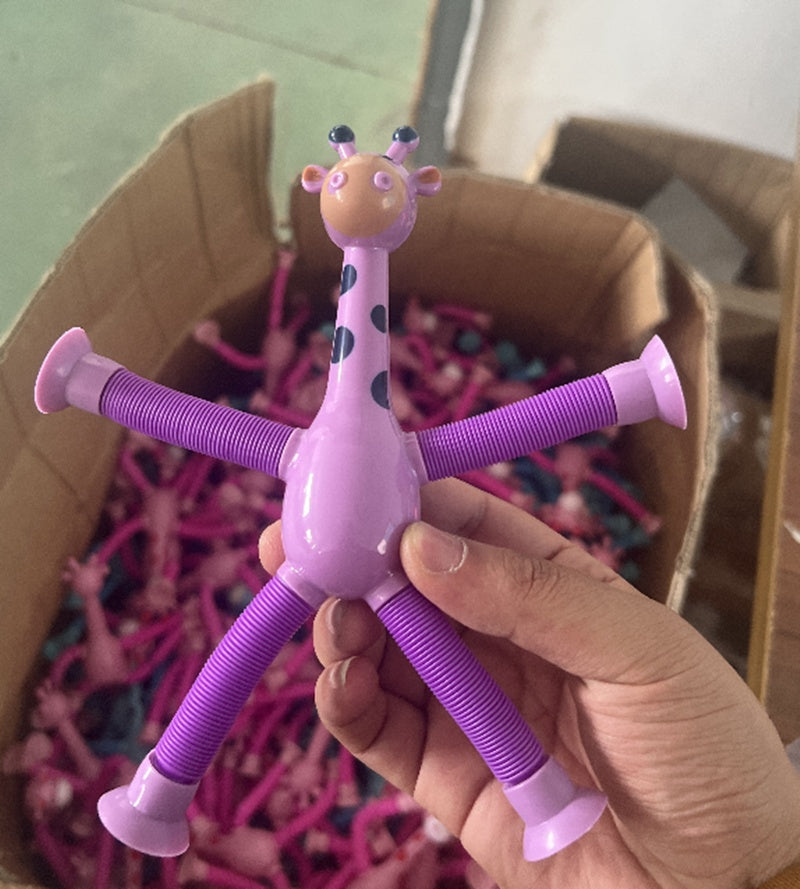 Жирафски тръби сензорни играчки новост пролетна джаджа играчка стрес тръба за облекчаване на стреса играчка за дете рожден ден подарък парти предпочитания