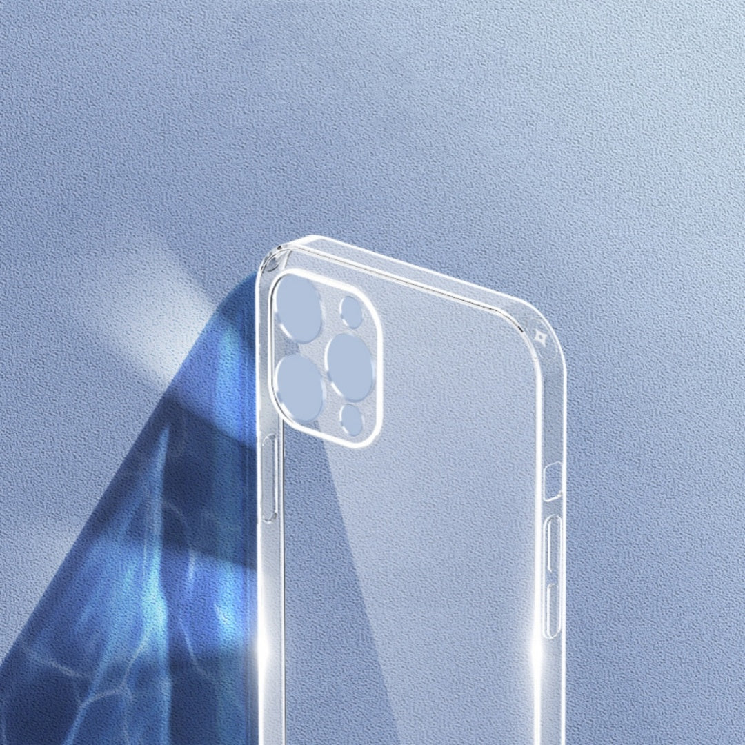 Capa de capa de silicone totalmente transparente