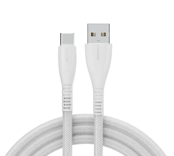 Cable de carga de carga rápida Nylon Nylon trenzado Cable USB con luz indicadora