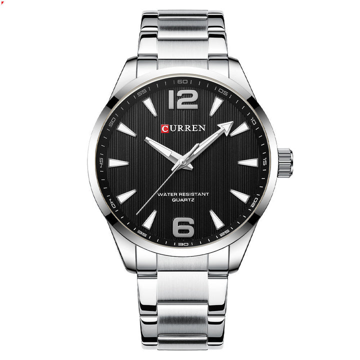 Miesten yrityskvartsit Steel Belt Watch