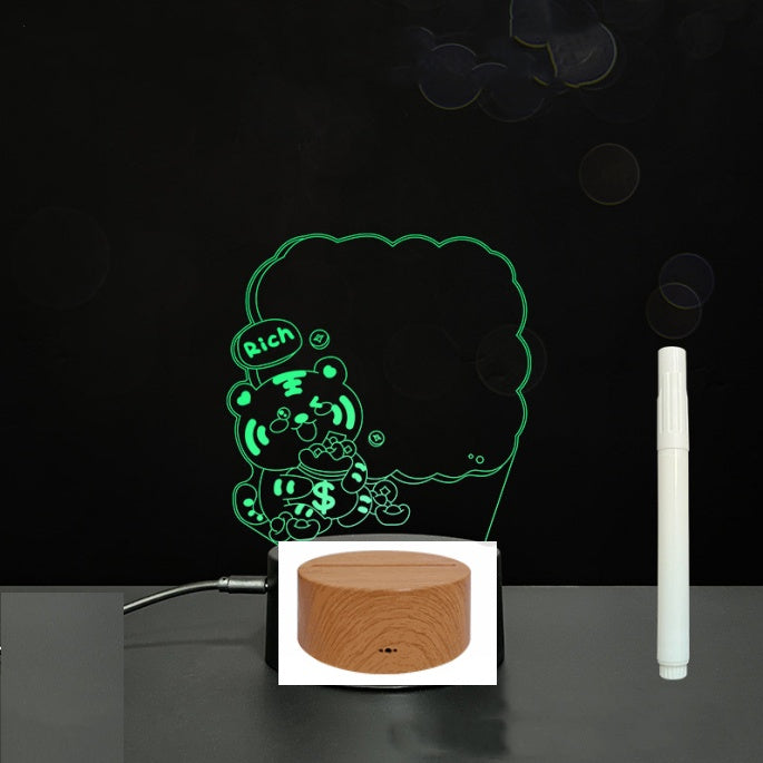 Luce LED del bacheca a mano in 3D della scheda acrilica