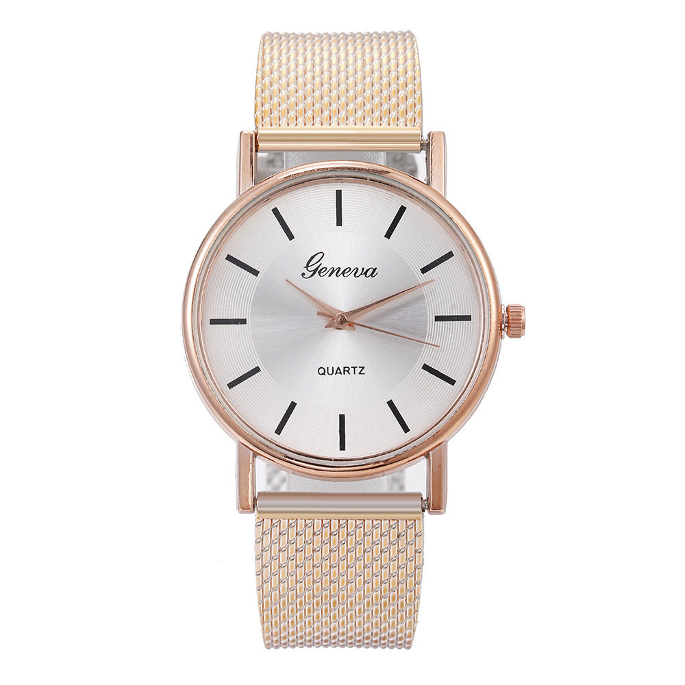 Mesh Quartz Par Neva Watch Female