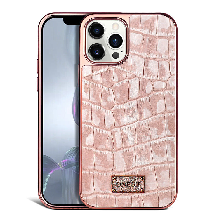 Real Skin Phone Case Side All-inclusive Electroplating