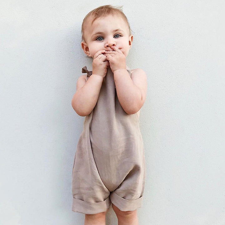 Çocuk tulum şortları ins ins ins erkek ve kız bebek tulum kıyafetleri moda