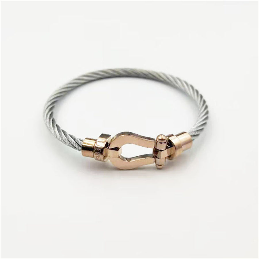 Magnetic Buckle Stainless Steel Wire Bracelet