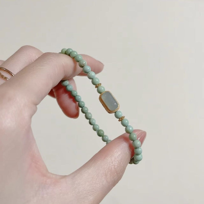 Bracelet de trèfle perlé