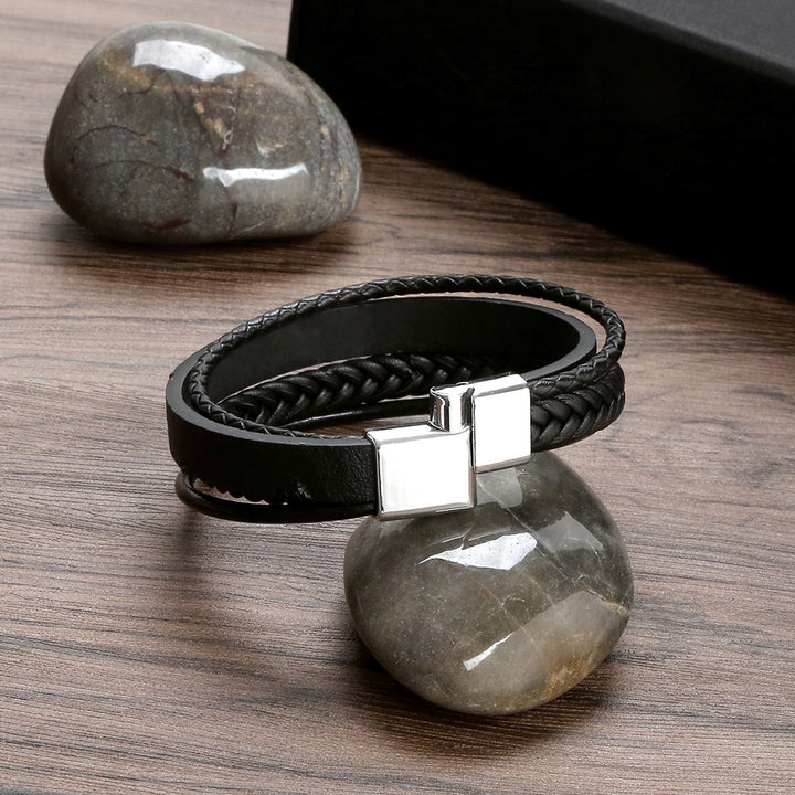 Advanced Multi-layer Alloy Magnetic Snap Bracelet