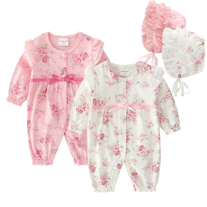 Baby full moon suit hundred days baby princess jumpsuit
