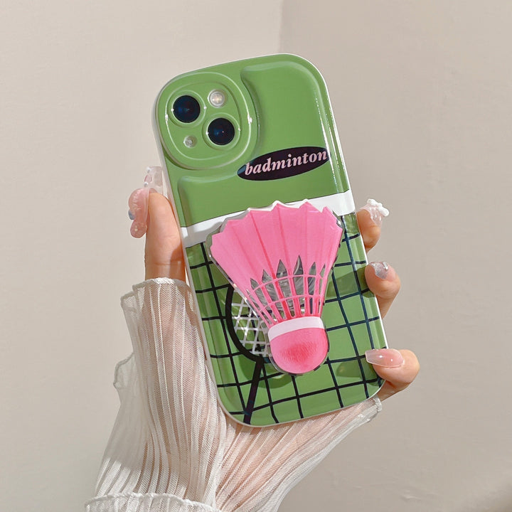 Gepersonaliseerde creatieve badminton bracket telefoonhoes