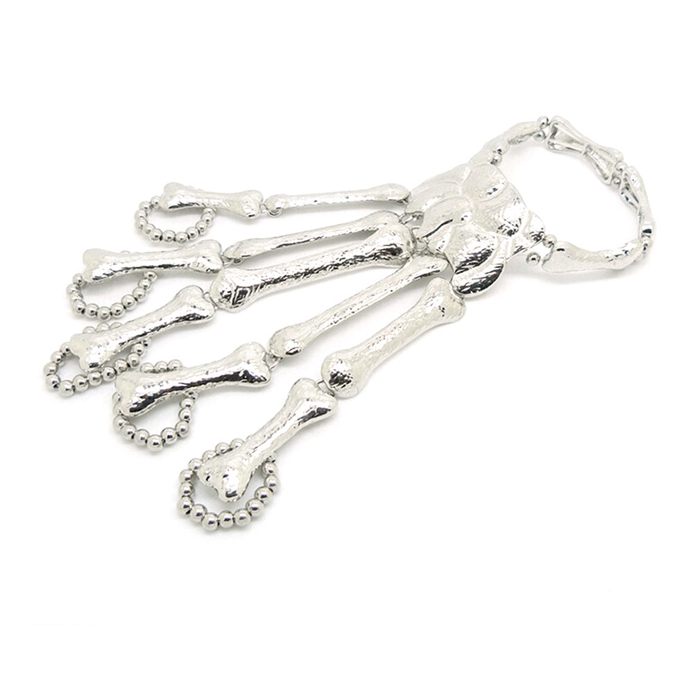Stijlvolle skeletschedel Hand Talon Finger Bone Slave Slaaf Bracelet Legering Polsbandjes Pulseiras Bangle Pols Chain voor vrouwen