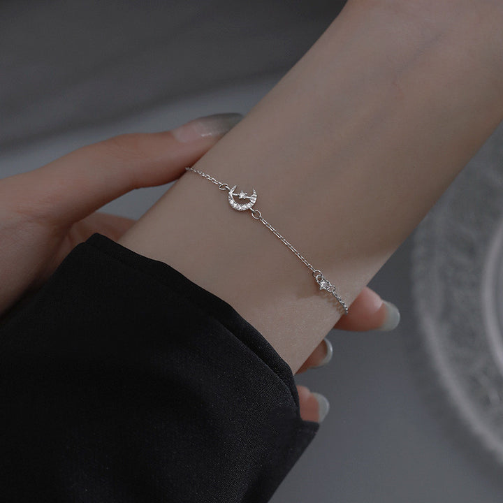 925 Sterling Silver Moon armband
