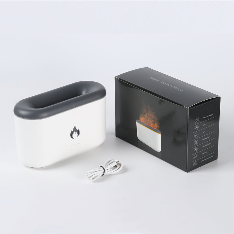 Drop Shipping 3D Flame Humidifier 300ml ultrasunete cu flacără difuzor de ulei esențial Difuzor de ulei TOP