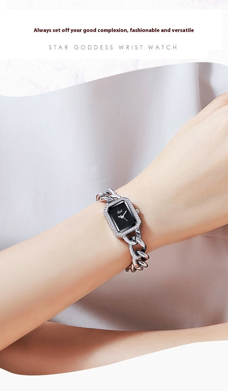 Square Watch Женски лек лукс и простота часовник